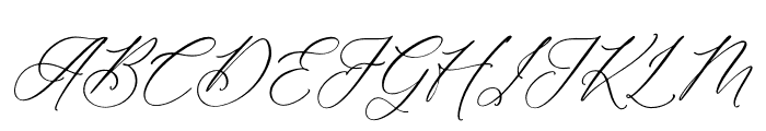 Enchanted Hermion Script Italic Font UPPERCASE