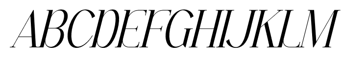 Enchanted Hermion Serif Italic Font UPPERCASE