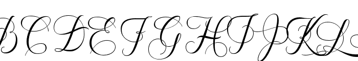 Enchanting Script Font Regular Font UPPERCASE