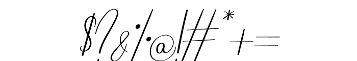 Endelly Italic Font OTHER CHARS