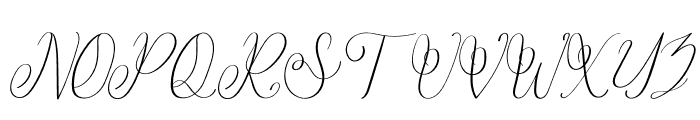 Endelly Italic Font UPPERCASE