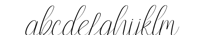 Endelly Italic Font LOWERCASE