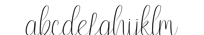 Endelly Font LOWERCASE