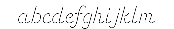Energetic Script Light Font LOWERCASE