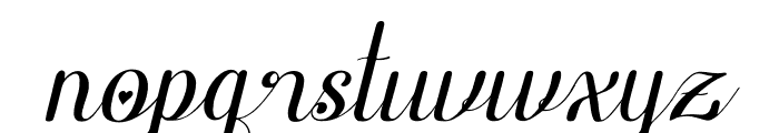 Enfiyali Alovelly Italic Font LOWERCASE