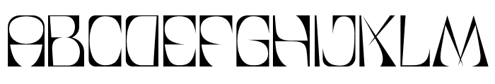 Engaging Stencil Regular Font UPPERCASE