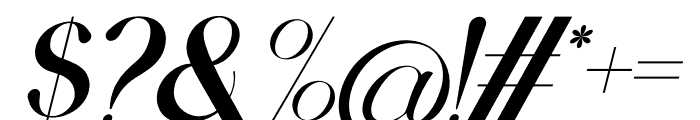 Engalia Italic Font OTHER CHARS