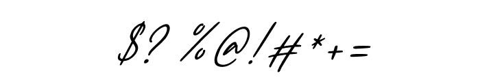 England Signature Italic Font OTHER CHARS