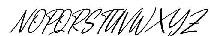 England Signature Italic Font UPPERCASE