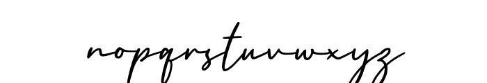 England Signature Font LOWERCASE