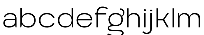 Engobe ExtraLight Font LOWERCASE