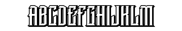 Enraged Shadow A FD Font UPPERCASE