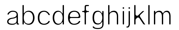 Enrique-LightRound Font LOWERCASE