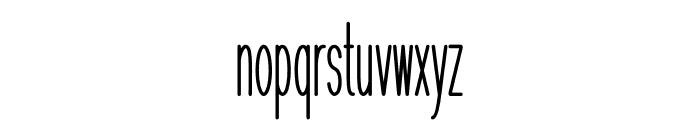 Enuy Condensed Font LOWERCASE