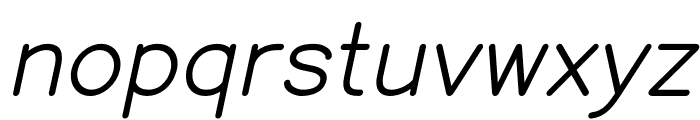 Enuy Regular Italic Font LOWERCASE