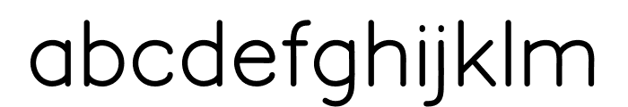 Enuy Regular Font LOWERCASE