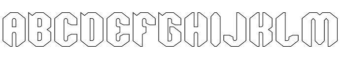 Equivalent-Hollow Font UPPERCASE
