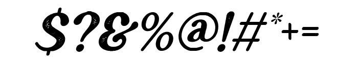 Erangel Rough Italic Font OTHER CHARS