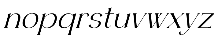 Ergisa Italic Font LOWERCASE