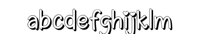 Ericlaire Shadow Regular Font LOWERCASE