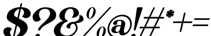 Eriskaw Italic Font OTHER CHARS