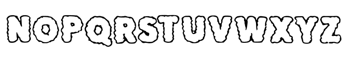 Eroded_Outline Font UPPERCASE