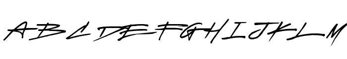 Escape Signature Font UPPERCASE