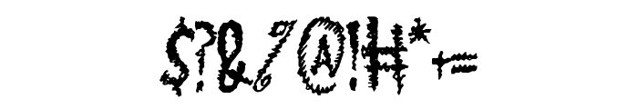 Escorz Horors Regular Font OTHER CHARS