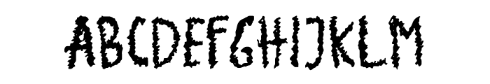 EscorzHorors-Regular Font UPPERCASE