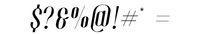 Espoir Italic Font OTHER CHARS