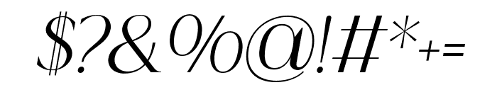 Established-Oblique Font OTHER CHARS