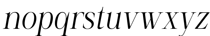 Established-Oblique Font LOWERCASE