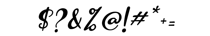 Estephany Script Italic Font OTHER CHARS