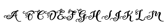 Estephany Script Italic Font UPPERCASE