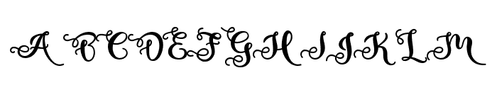 Estephany Script Font UPPERCASE