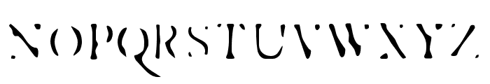 Esther-Exhaust Font UPPERCASE