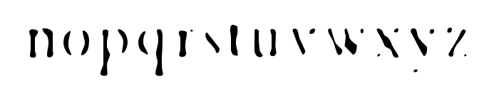 Esther-Exhaust Font LOWERCASE