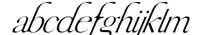 Esther Extra Italic Font LOWERCASE