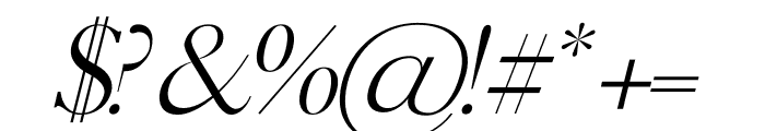Esther Italic Font OTHER CHARS