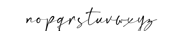 Estrada Signature Font LOWERCASE