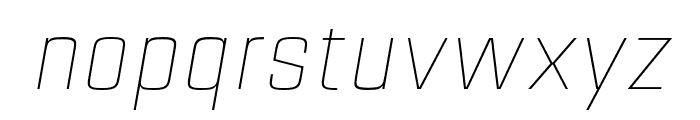 EstrictaThinItalic Font LOWERCASE