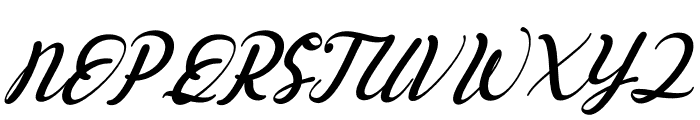 Esyla Italic Font UPPERCASE