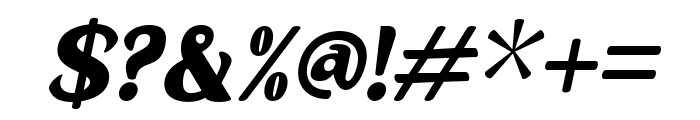 Etalene-BoldItalic Font OTHER CHARS