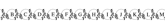 Eterna Leaf Monogram Font UPPERCASE