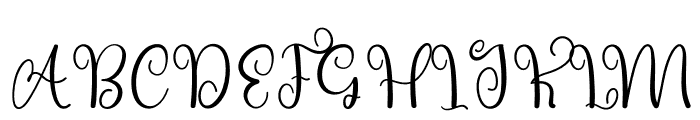 Eternal Signature Font UPPERCASE