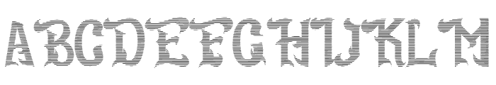 Eternal Stripe Font UPPERCASE