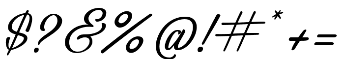 Eternals Script Regular Font OTHER CHARS