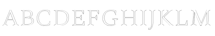 Ethan-Outline Font UPPERCASE