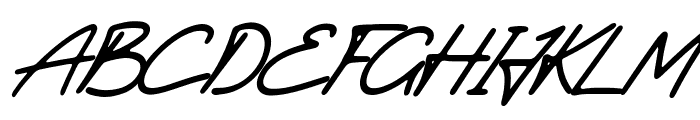 Ethan Signature Italic Font UPPERCASE