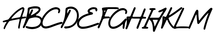 Ethan Signature Font UPPERCASE